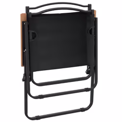 VidaXL 319485 sedia da esterno Terrazzo Oxford, Acciaio Nero - Vista aggiuntiva 6