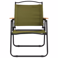 VidaXL 319486 sedia da esterno Terrazzo Oxford, Acciaio Verde - Vista aggiuntiva 4