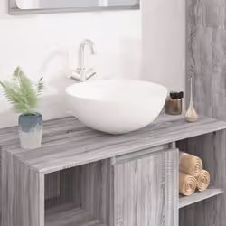 Questo lavandino, realizzato in ceramica, è un complemento elegante e accattivante per qualsiasi bagno, servizio igienico o t ...