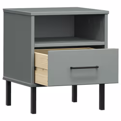VidaXL 350971 comodino Grigio - Vista aggiuntiva 5