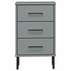 VidaXL 350977 comodino Grigio - Vista aggiuntiva 4