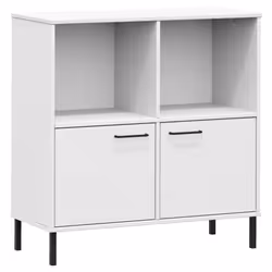 VidaXL 351017, Bianco, Metallo, Legno, Legno di pino, 900 mm, 350 mm