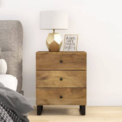 Vidaxl - Comodino 50x33x62cm Legno Massello di Mango e Legno Multistrato