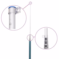 Asta Telescopica per Bandiere Argento 5,55 m in Alluminiocod mxl 97018 - Vista aggiuntiva 3