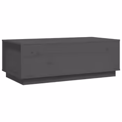 vidaXL Tavolino da Salotto Grigio 100x50x35 cm Legno Massello di Pino - Vista aggiuntiva 2