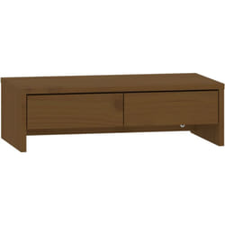 Supporto per Monitor ambra 50x27x15 cm Legno Massello di Pino Vidaxl