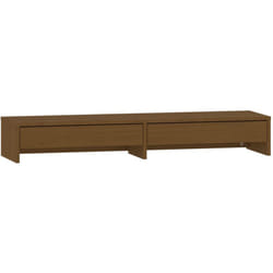 Vidaxl - Supporto per Monitor ambra 100x27x15 cm Legno Massello di Pino
