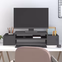 Questo classico supporto per monitor in legno, dal design minimalista, aggiunge un tocco di eleganza al vostro ambiente. Legn ...