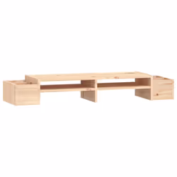 Supporto per Monitor 100x27,5x15cm in Legno Massello di Pinocod mxl 80835 - Vista aggiuntiva 2