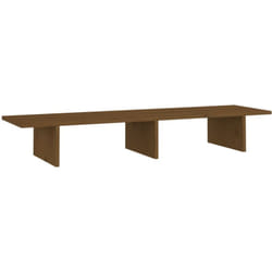 Supporto per Monitor ambra 100x27x15 cm Legno Massello di Pino Vidaxl