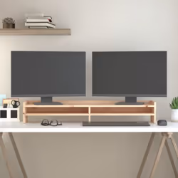 Questo classico supporto per monitor in legno, dal design minimalista, aggiunge un tocco di eleganza al vostro ambiente. Legn ...