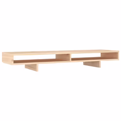 vidaXL Supporto per Monitor 100x27x14 cm in Legno Massello di Pino - Vista aggiuntiva 2