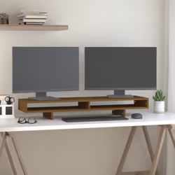 Questo classico supporto per monitor in legno, dal design minimalista, aggiunge un tocco di eleganza al vostro ambiente. Legn ...