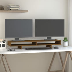 Supporto per Monitor Miele 100x27x14 cm Legno Massello di Pino Vidaxl 67271