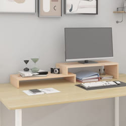 Vidaxl - Supporto per Monitor (52-101)x22x14 cm Legno Massello di Pino