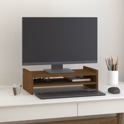 Questo classico supporto per monitor in legno, dal design minimalista, aggiunge un tocco di eleganza al vostro ambiente. Legn ...