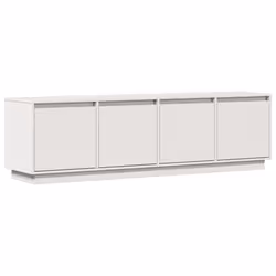 vidaXL Mobile Porta TV Bianco 156x37x45 cm in Legno Massello di Pino - Vista aggiuntiva 2