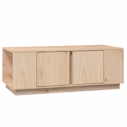 vidaXL Tavolino da Salotto 110x50x40 cm in Legno Massello di Pino - Vista aggiuntiva 2
