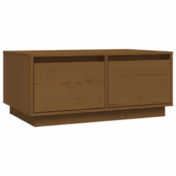 vidaXL Tavolino da Salotto ambra 80x50x35 cm Legno Massello di Pino - Vista aggiuntiva 2
