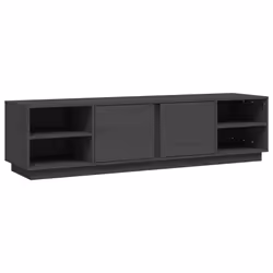 vidaXL Mobile Porta TV Grigio 156x40x40 cm in Legno Massello di Pino - Vista aggiuntiva 2