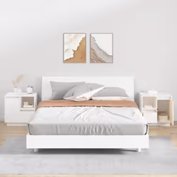 Questi comodini dal design elegante sono un'aggiunta senza tempo al vostro arredamento. Legno massello di pino: Il legno mass ...