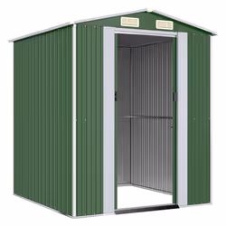 vidaXL Capanno da Giardino Verde 192x191x223cm Acciaio Zincato - Vista aggiuntiva 3