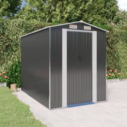 Capanno da Giardino Antracite 192x274x223 cm in Acciaio Zincato - Vidaxl