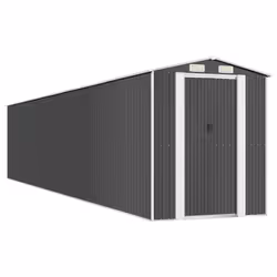 vidaXL Capanno da Giardino Antracite 192x1021x223cm in Acciaio Zincato - Vista aggiuntiva 2