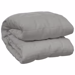 vidaXL Coperta Ponderata Grigia 150x200 cm 7 kg Tessuto - Vista aggiuntiva 2