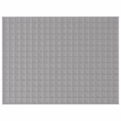 vidaXL Coperta Ponderata Grigia 150x200 cm 7 kg Tessuto - Vista aggiuntiva 3