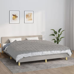 Coperta Ponderata, Coperta Antistress Grigia 155x220 cm 11 kg Tessuto vidaXL