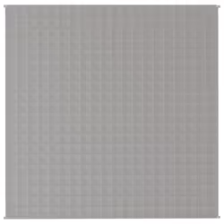 vidaXL Coperta Ponderata Grigia 200x200 cm 13 kg Tessuto - Vista aggiuntiva 3