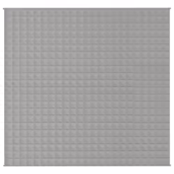 vidaXL Coperta Ponderata Grigia 220x235 cm 11 kg Tessuto - Vista aggiuntiva 3