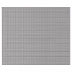 vidaXL Coperta Ponderata Grigia 220x260 cm 15 kg Tessuto - Vista aggiuntiva 3