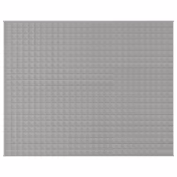 vidaXL Coperta Ponderata Grigia 235x290 cm 11 kg Tessuto - Vista aggiuntiva 3