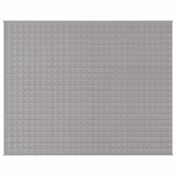 vidaXL Coperta Ponderata Grigia 235x290 cm 15 kg Tessuto - Vista aggiuntiva 3