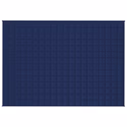 vidaXL Coperta Ponderata Blu 138x200 cm 6 kg Tessuto - Vista aggiuntiva 3