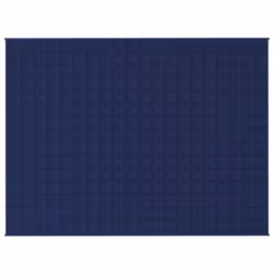 vidaXL Coperta Ponderata Blu 150x200 cm 11 kg Tessuto - Vista aggiuntiva 3
