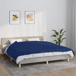 Vidaxl - Coperta Ponderata Blu 155x220 cm 7 kg Tessuto 57237