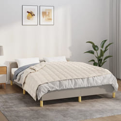Vidaxl - Coperta Ponderata Crema Chiaro 138x200 cm 6 kg Tessuto 121744