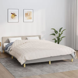 Vidaxl - Coperta Ponderata Crema Chiaro 200x200 cm 9 kg Tessuto 47692