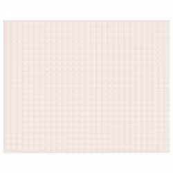 vidaXL Coperta Ponderata Crema Chiaro 235x290 cm 11 kg Tessuto - Vista aggiuntiva 3