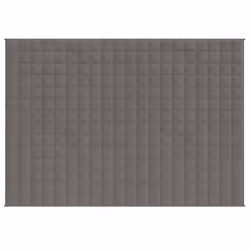 vidaXL Coperta Ponderata Grigia 150x200 cm 11 kg Tessuto - Vista aggiuntiva 3