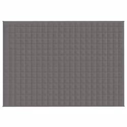 vidaXL Coperta Ponderata Grigia 155x220 cm 11 kg Tessuto - Vista aggiuntiva 3