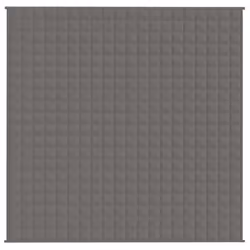 vidaXL Coperta Ponderata Grigia 200x200 cm 13 kg Tessuto - Vista aggiuntiva 3