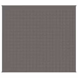 vidaXL Coperta Ponderata Grigia 200x225 cm 13 kg Tessuto - Vista aggiuntiva 3