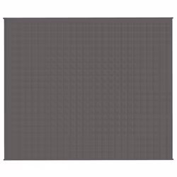 vidaXL Coperta Ponderata Grigia 220x260 cm 11 kg Tessuto - Vista aggiuntiva 3