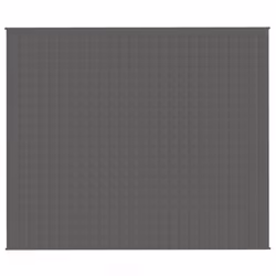 vidaXL Coperta Ponderata Grigia 220x260 cm 15 kg Tessuto - Vista aggiuntiva 3