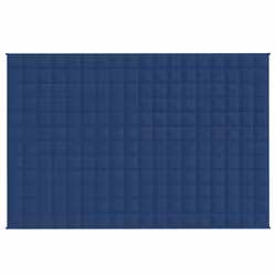 vidaXL Coperta Ponderata Blu 120x180 cm 9 kg Tessuto - Vista aggiuntiva 3