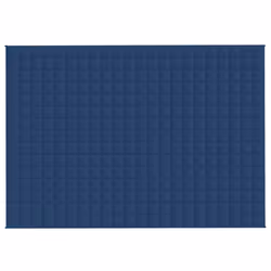 vidaXL Coperta Ponderata Blu 155x220 cm 11 kg Tessuto - Vista aggiuntiva 3